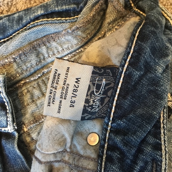 Silver Sukiyaki Flap Baby Boot Jeans, size W28/L34 - Picture 5 of 7